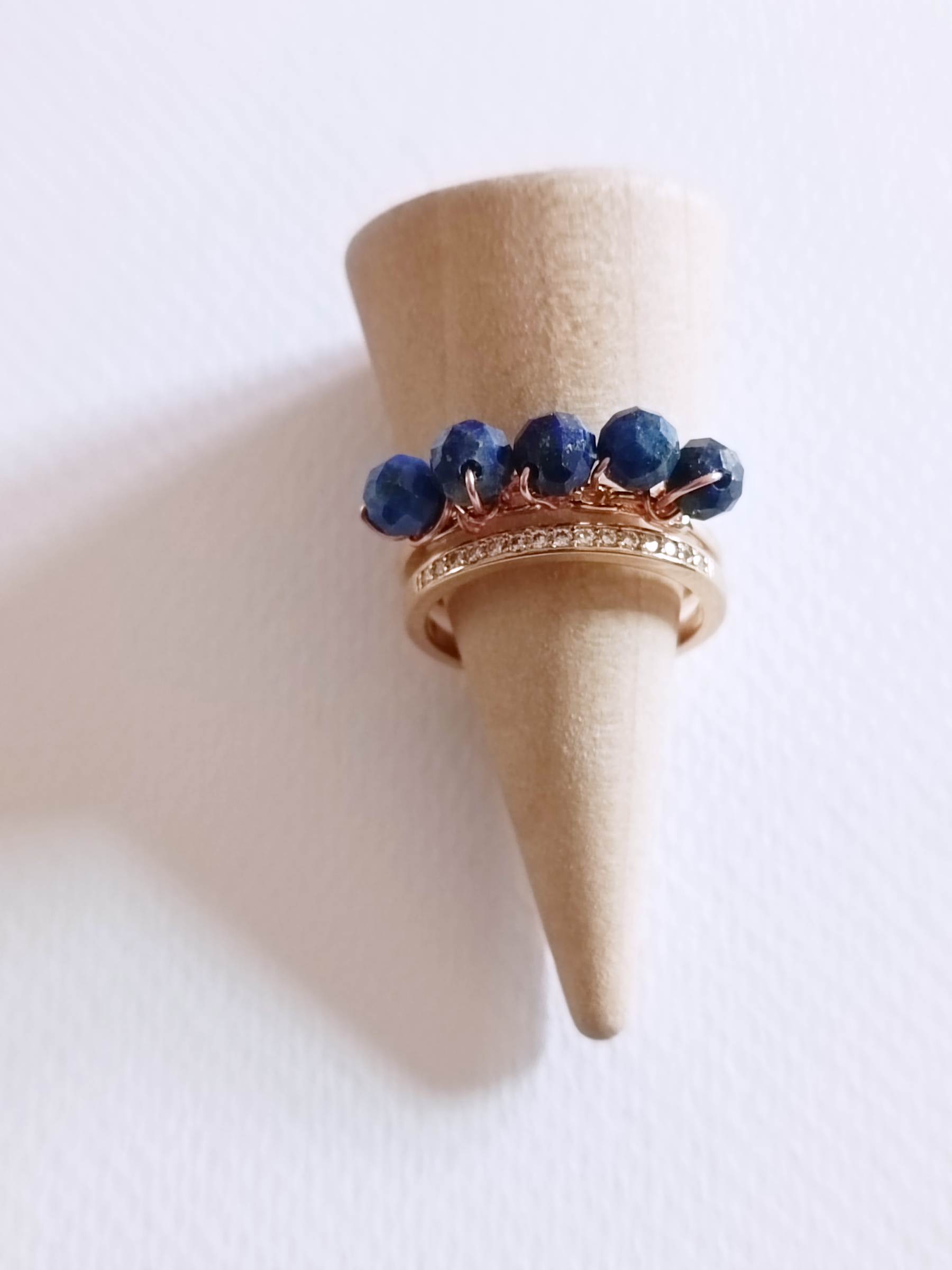 "The Crown" Ring Collection แหวนหินแท้ Lapis Lazuli Ring(เสริมพลังงานการสื่อสาร เจรจาต่อรอง)