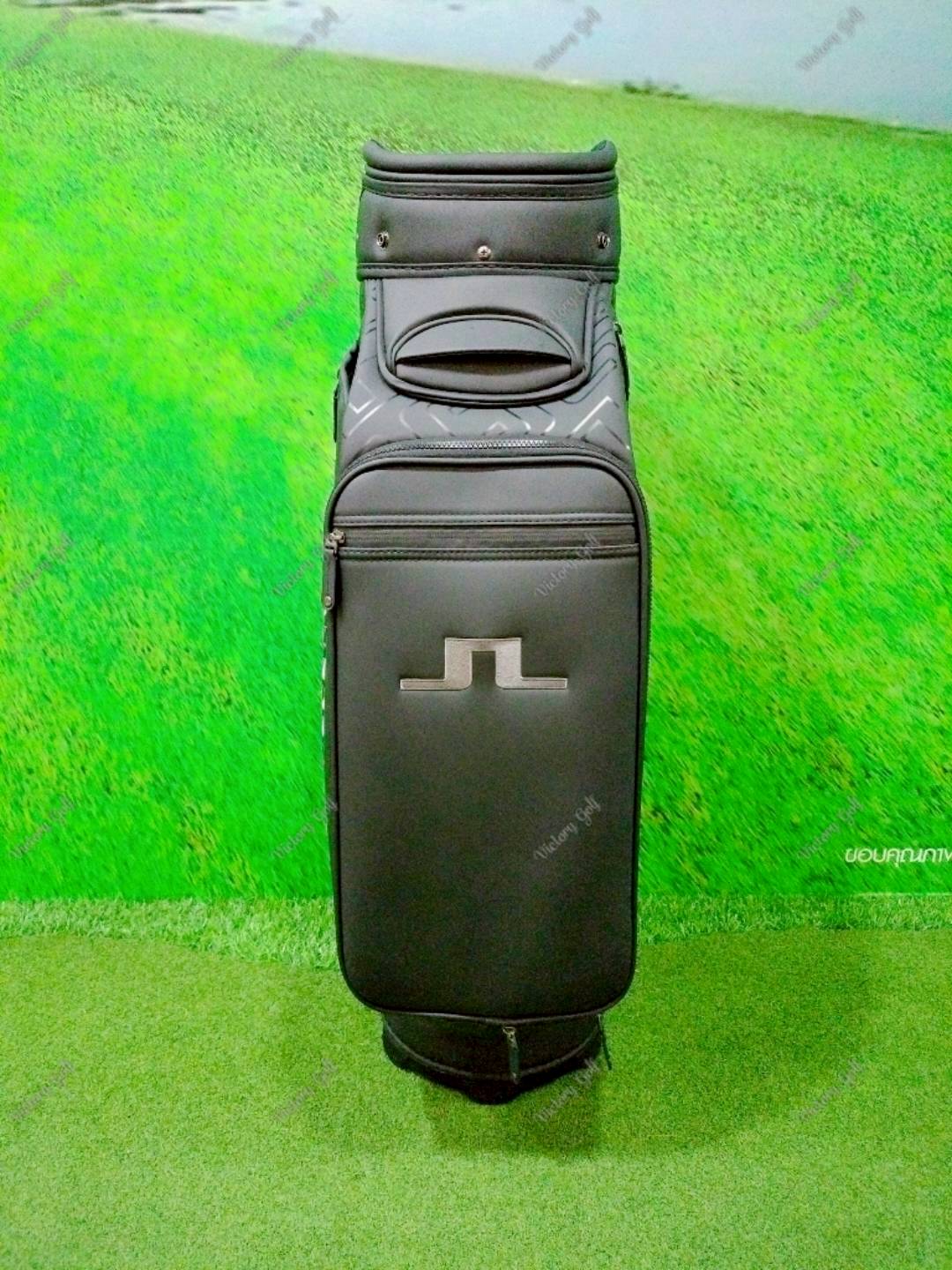Golf Bag J.LINDEBERG ( PU Material ) 9.5 Black Color