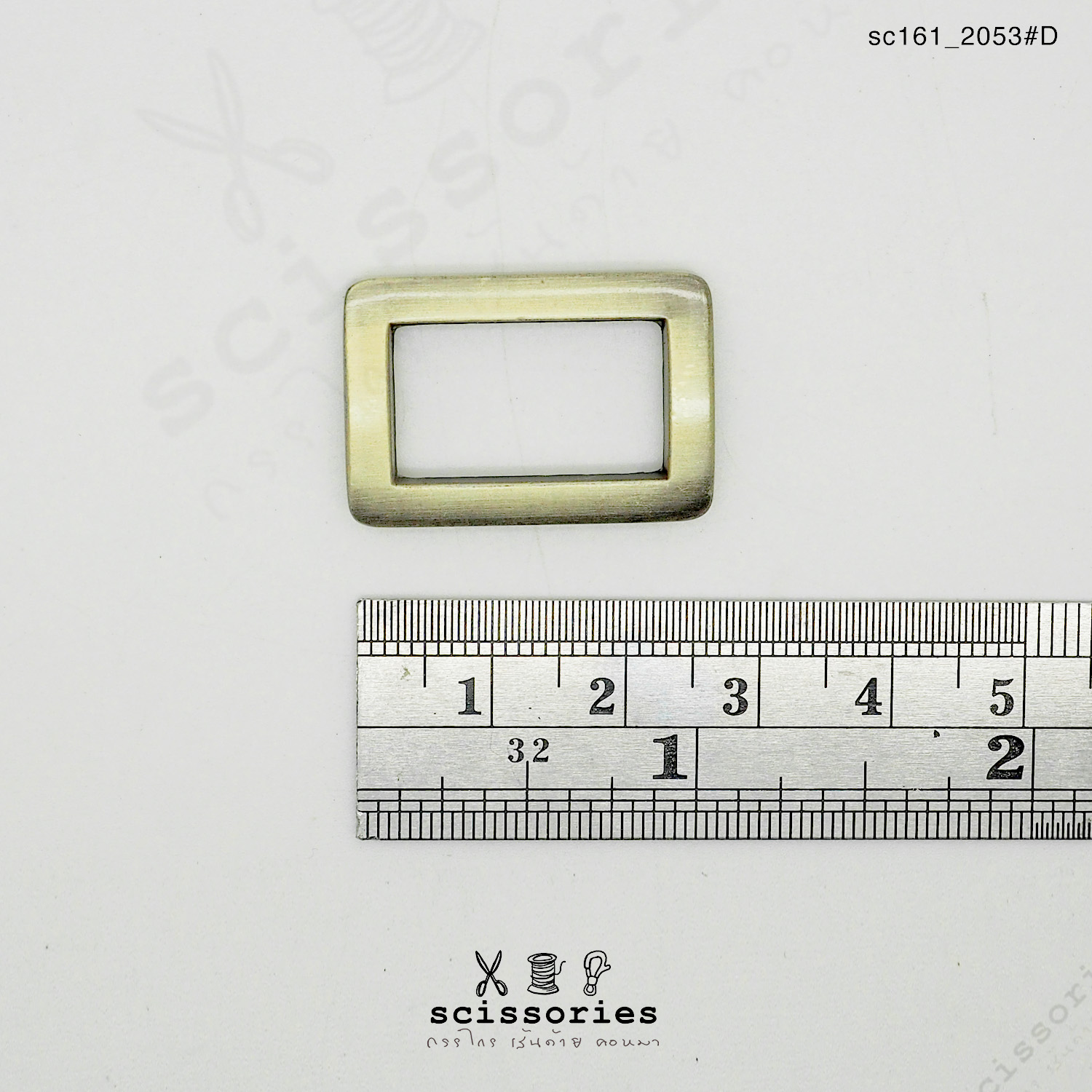 สี่เหลี่ยม 2 cm สีเหลืองขัด /2ตัว