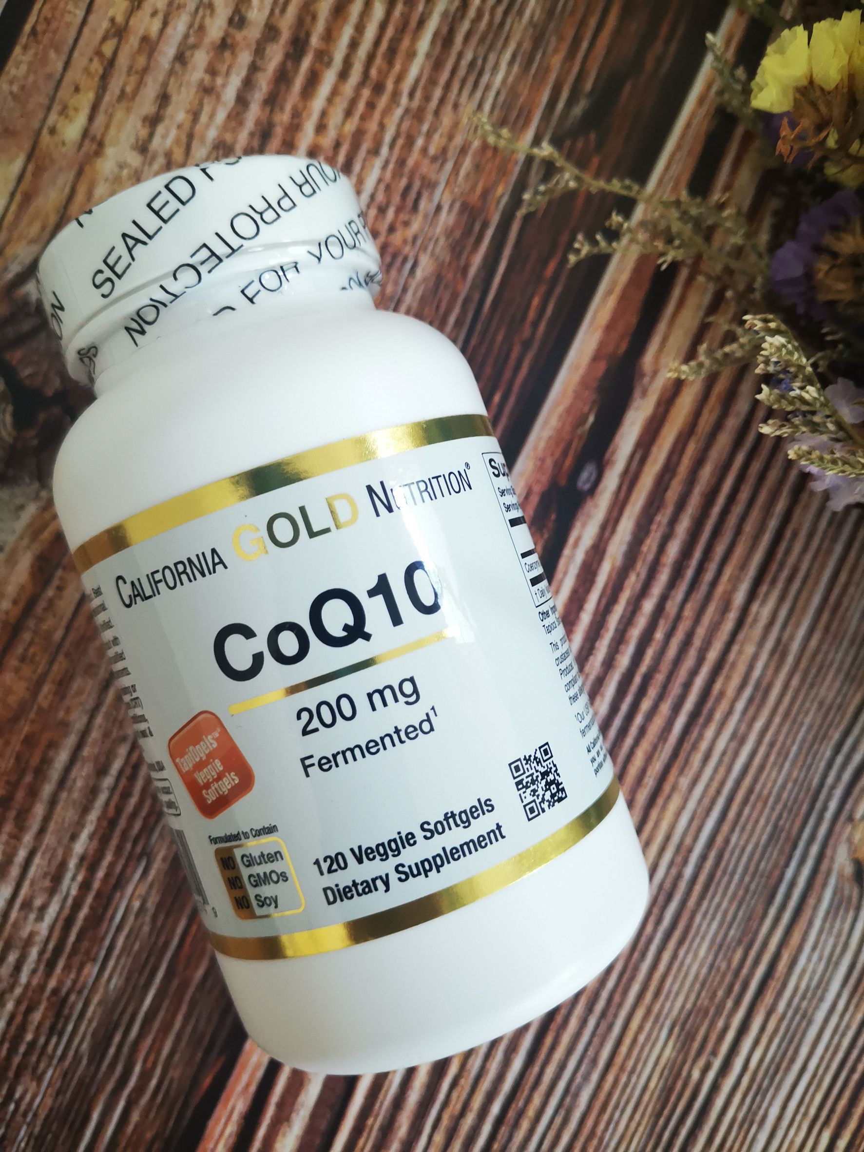California Gold Nutrition, CoQ10, 200 mg, 120 Veggie Softgels