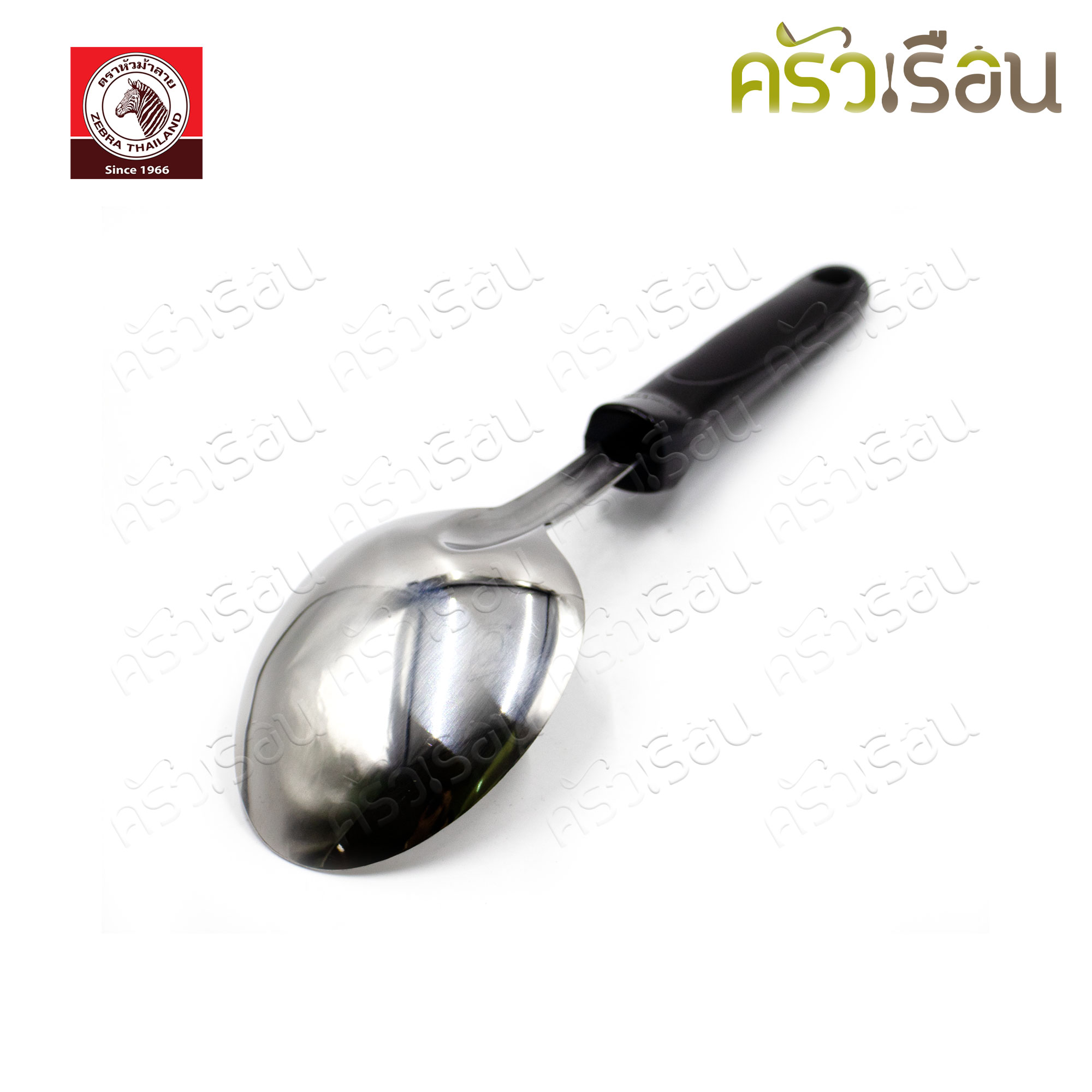 ZEBRA ชุดเครื่องครัว 6 ชิ้น ตราหัวม้าลาย 185443 หม้อหุงต้ม + ชั้นนึ่ง 22 ซม., หม้อด้าม 16 ซม. + ทัพพี 1 อัน