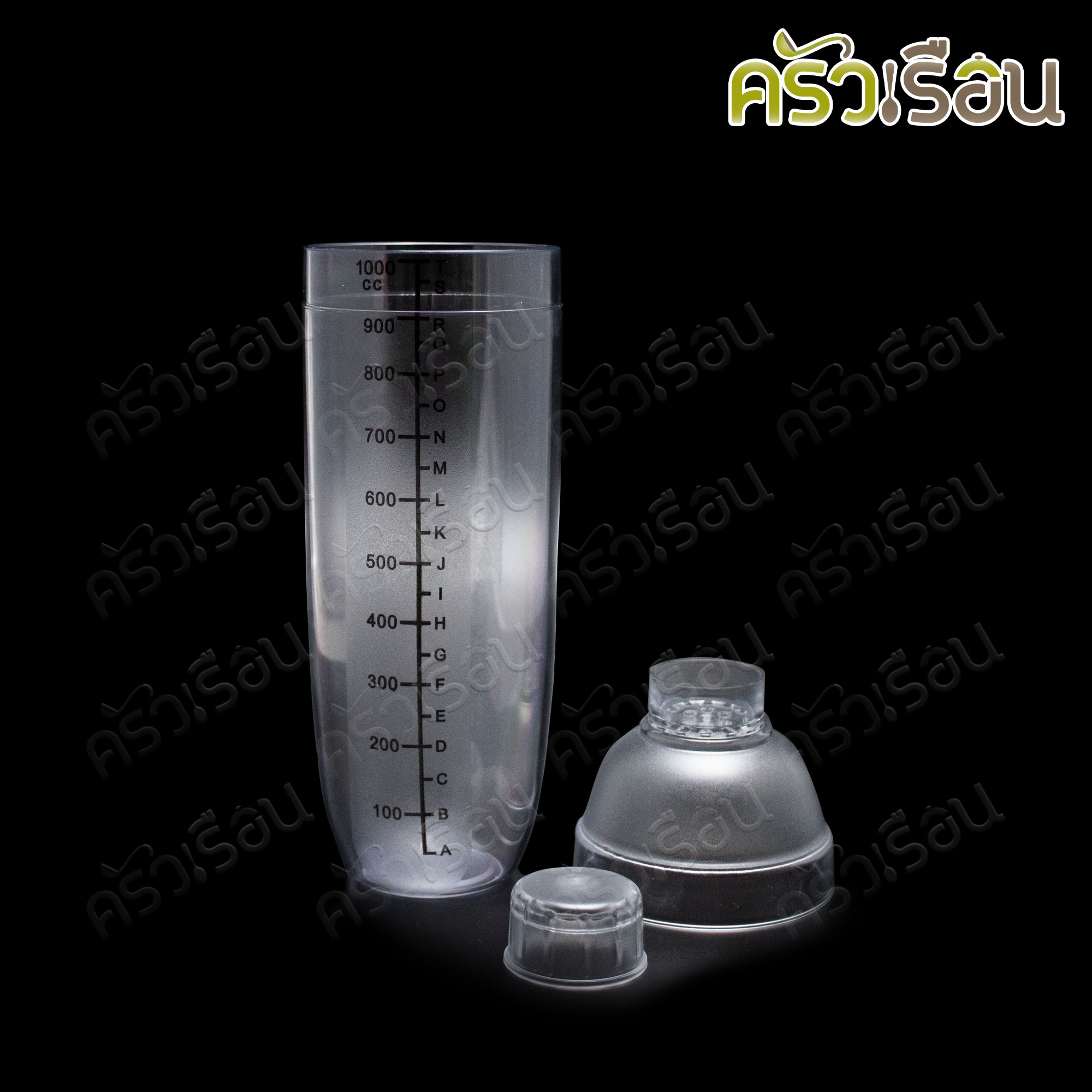 TOP Plastic PC Shaker 1000 ml. 8.5 x 21 cm. JD-8100P