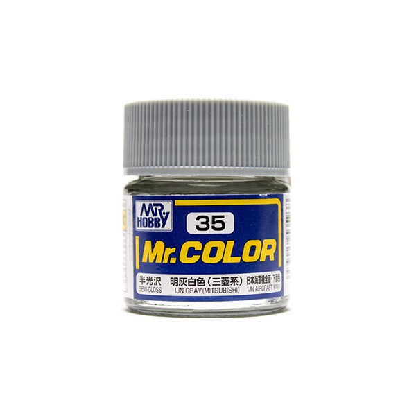 Mr.Color C35 IJN Gray (Mitsubishi) Semi-Gloss (10ml) 4973028535938 Mr. Hobby