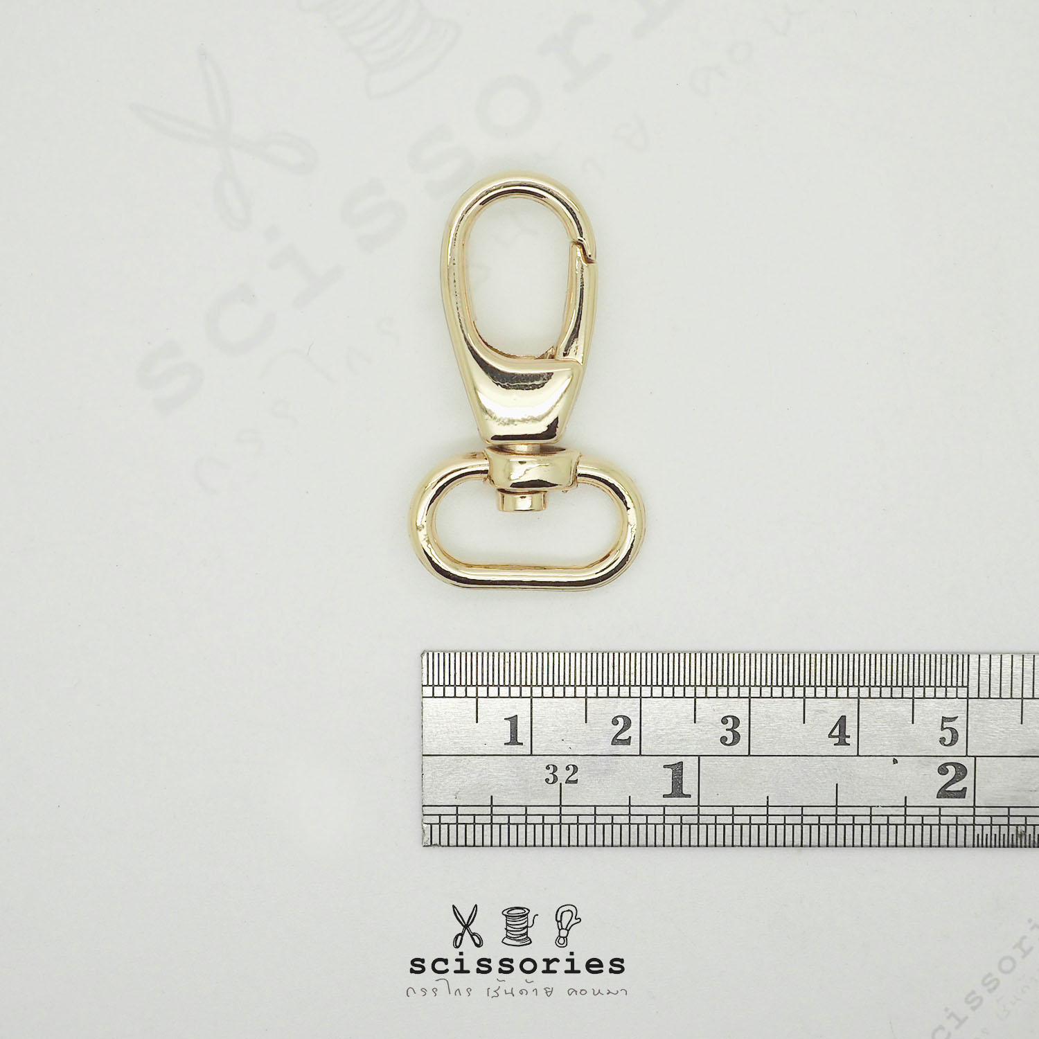 คอหมา 1.3cm 5 หุน สีทอง/2 ตัว