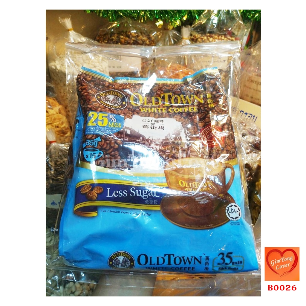 โอลด์ทาวน์ กาแฟสำเร็จรูป น้ำตาลน้อย 3in1 (OLDTOWN Less Sugar White Coffee)