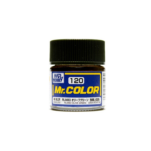 Mr.Color C120 RLM80 Olive Green Semi-Gloss (10ml) 4973028635584 Mr. Hobby