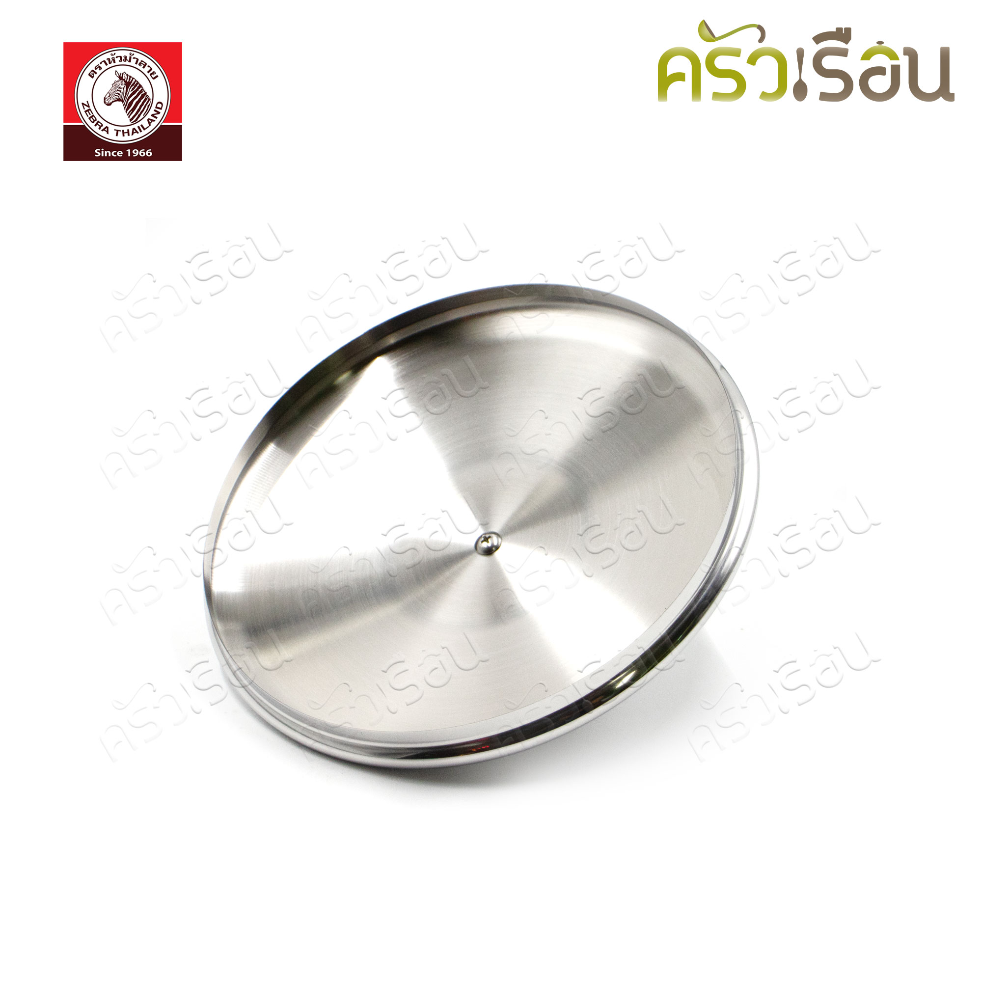 ZEBRA ชุดเครื่องครัว 6 ชิ้น ตราหัวม้าลาย 185443 หม้อหุงต้ม + ชั้นนึ่ง 22 ซม., หม้อด้าม 16 ซม. + ทัพพี 1 อัน