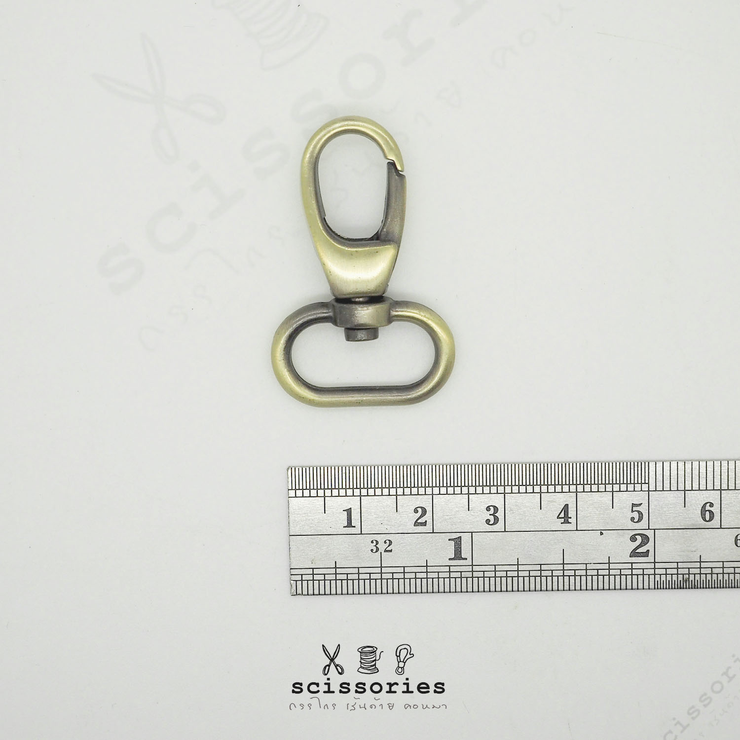 คอหมา 1.5cm 6 หุน สีเหลืองปัด/2 ตัว