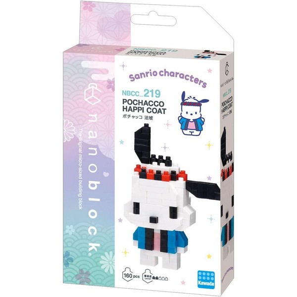 Kawada nanoblock Sanrio NBCC_219 Pochacco Happi Coat 4972825229095 (นาโนบล็อค)