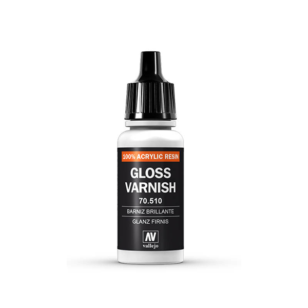 Vallejo Auxiliary 70.510 Permanent Gloss Varnish 17 ml 8429551705103 (สี)