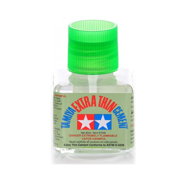 Tamiya Extra Thin Cement 87038 (กาวฝาเขียว) 4950344870387 4950344071258 (Tool)