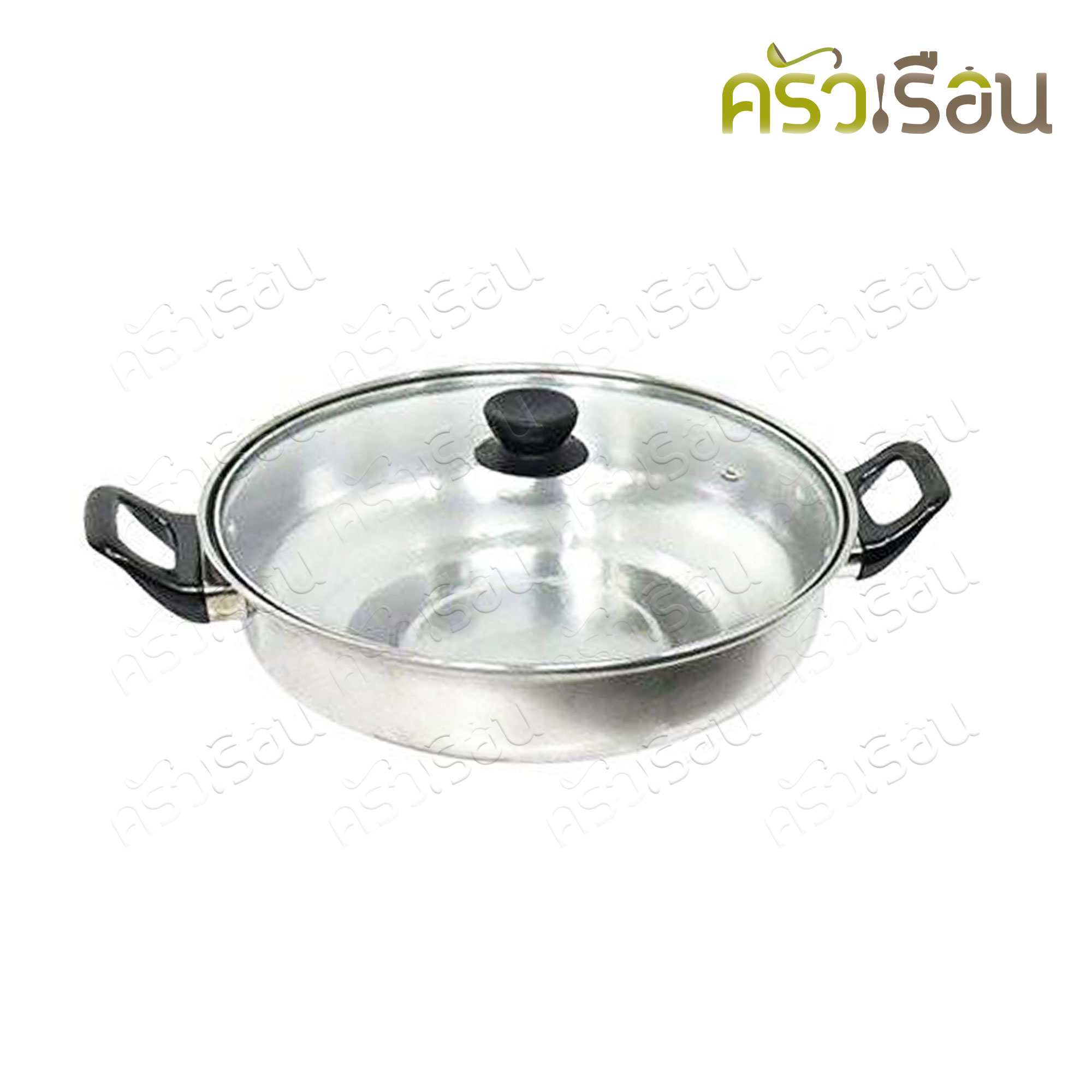 SMARTHOME Induction cooker + Stainless Steel Sukiyaki Pot, Model IN-1500, Size 29 x 37 x 4.4 cm.
