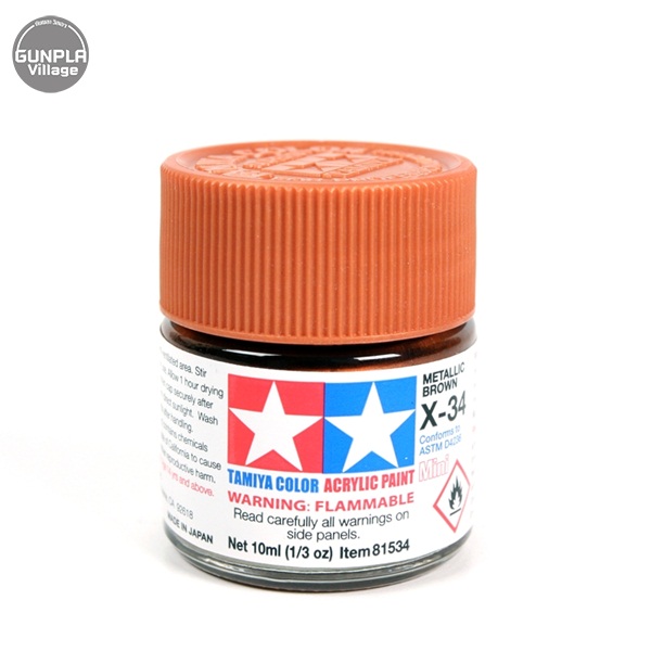 Tamiya 81534 Acrylic Mini X-34 Metallic Brown Tamiya 49376807
