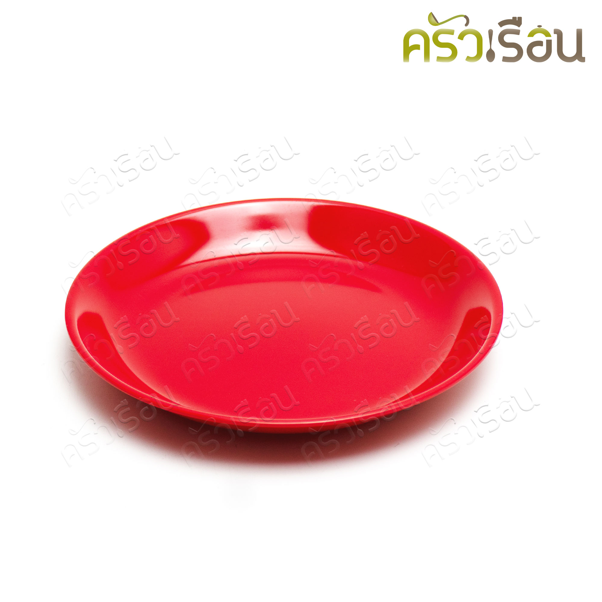 SB จานกลม สีแดง เมลามีน รุ่น P282 [ ราคาต่อใบ ] ถาดแดง ถาดไหว้เจ้า