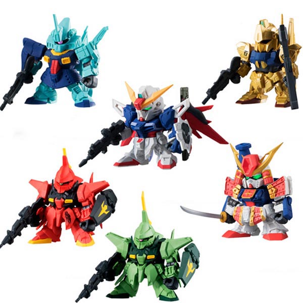 Bandai (ครบ Set 6 ลูก) Gundam Gashapon Senshi Forte 05 4549660182832 (Plastic Model)