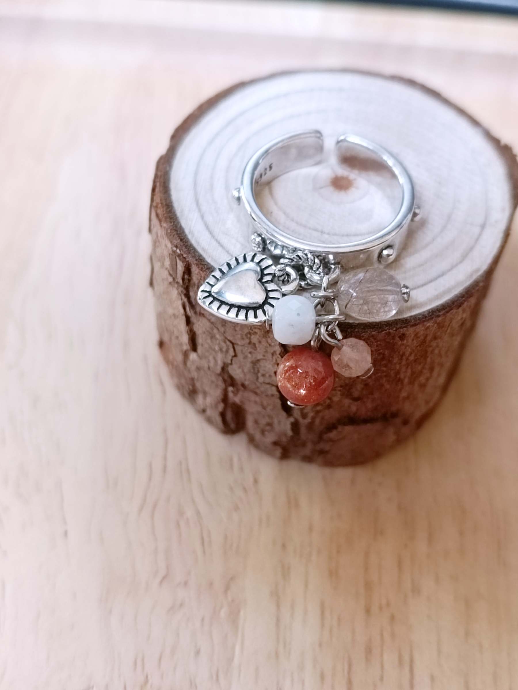 92.5 Sterling Silver "RockMe" Please Ring - แหวนเงินแท้ 92.5 ประดับหินแท้ ส่งพลัง Boost Energy เสริมความเป็นผู้นำ