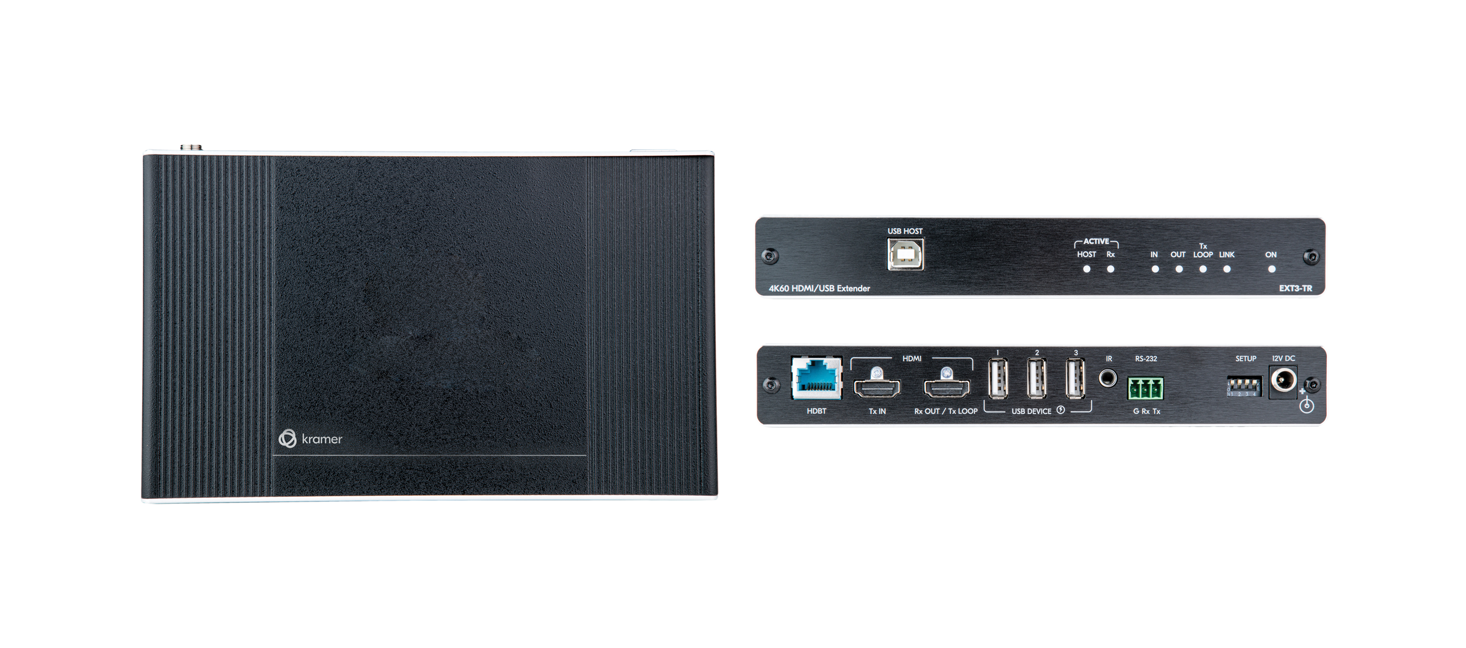 Kramer EXT3-TR 4K60 4:4:4 HDMI Extender with USB, RS–232 & IR over Long–Reach HDBaseT 3.0