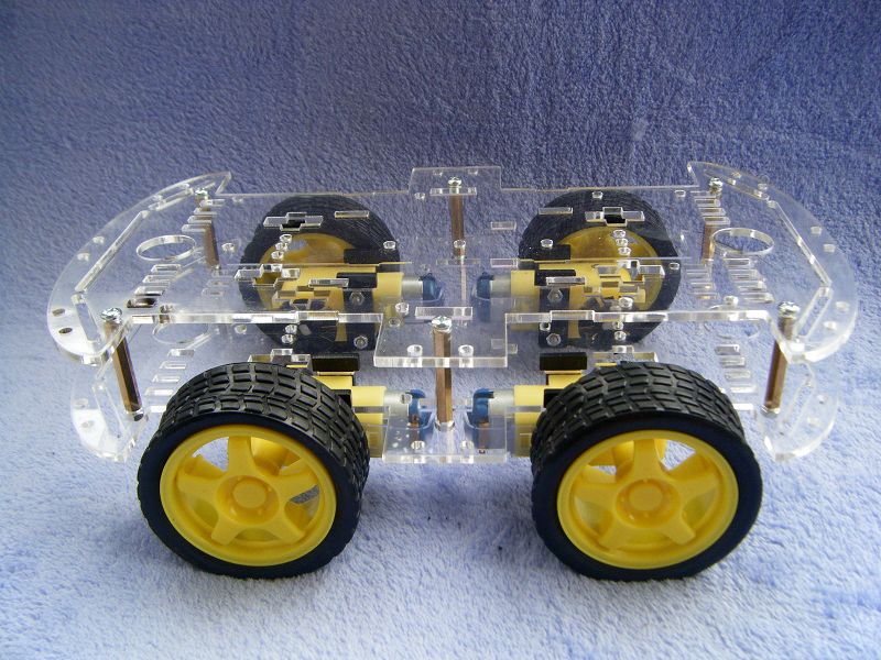 NEW 4WD Robot Smart Car Chassis Kits car with Speed Encoder for Arduino M26
