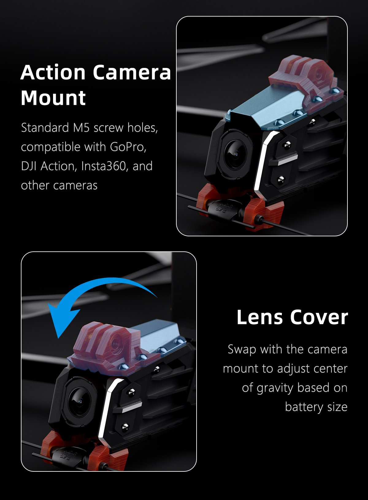 GEPRC MOZ7 V2 DJI O4 Pro | FC F722-BT | มอเตอร์ 2809 | ใบพัด 7.5" | RX ELRS 915/2.4G GemX ของเล่นบังคับวิทยุ