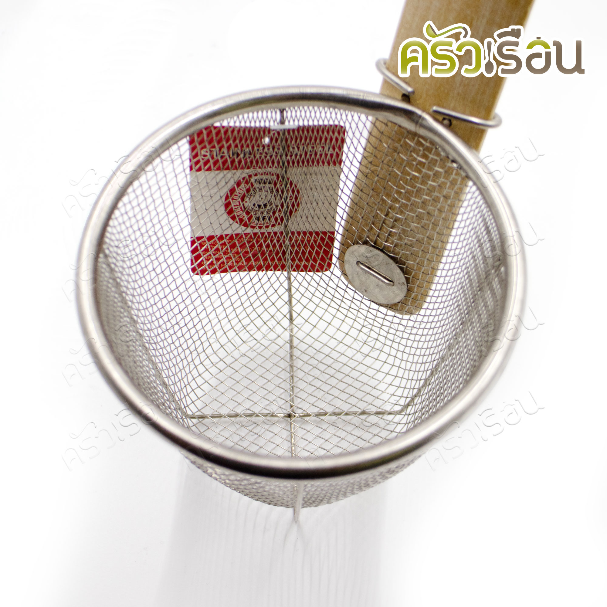 FOFO Noodle Strainer, Bamboo Handle, 11.5 cm., SJ101.