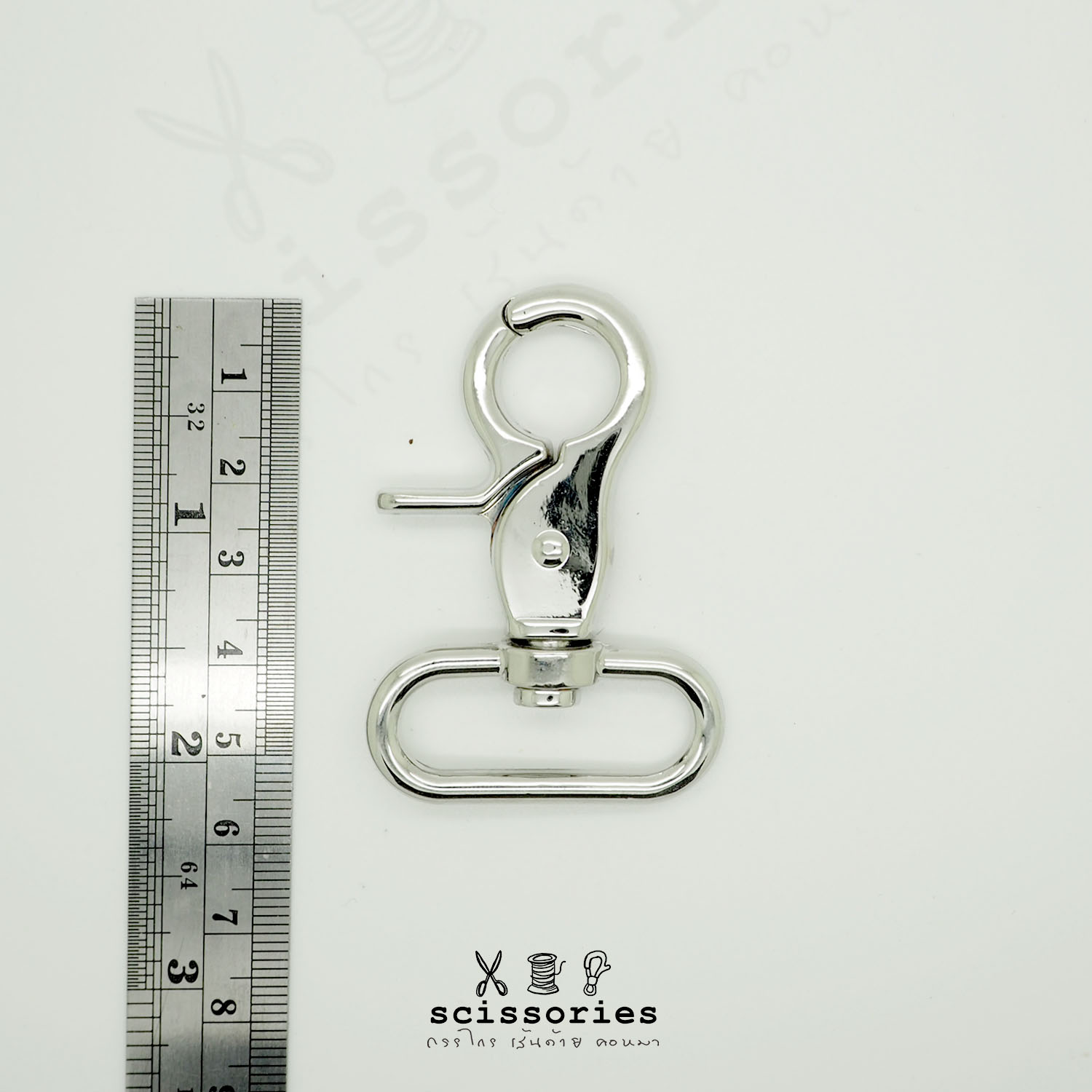 คอหมา1.2in สีเงิน /2 ตัว