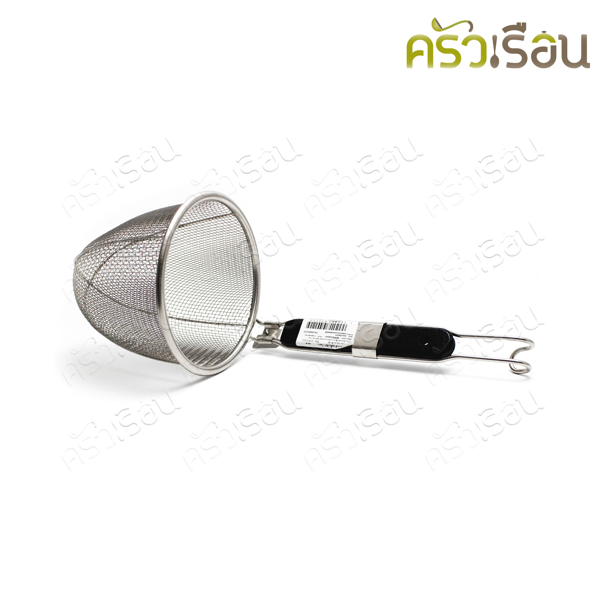 Dolphin ตะกร้อลวก ด้ามสั้น มือจับแบกกาไลท์ 5.5 นิ้ว ตราโลมา ตะกร้อลวกอาหาร