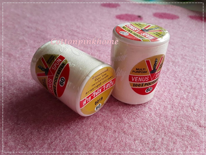 ด้ายวีนัสเบอร์ 6019 สีครีม