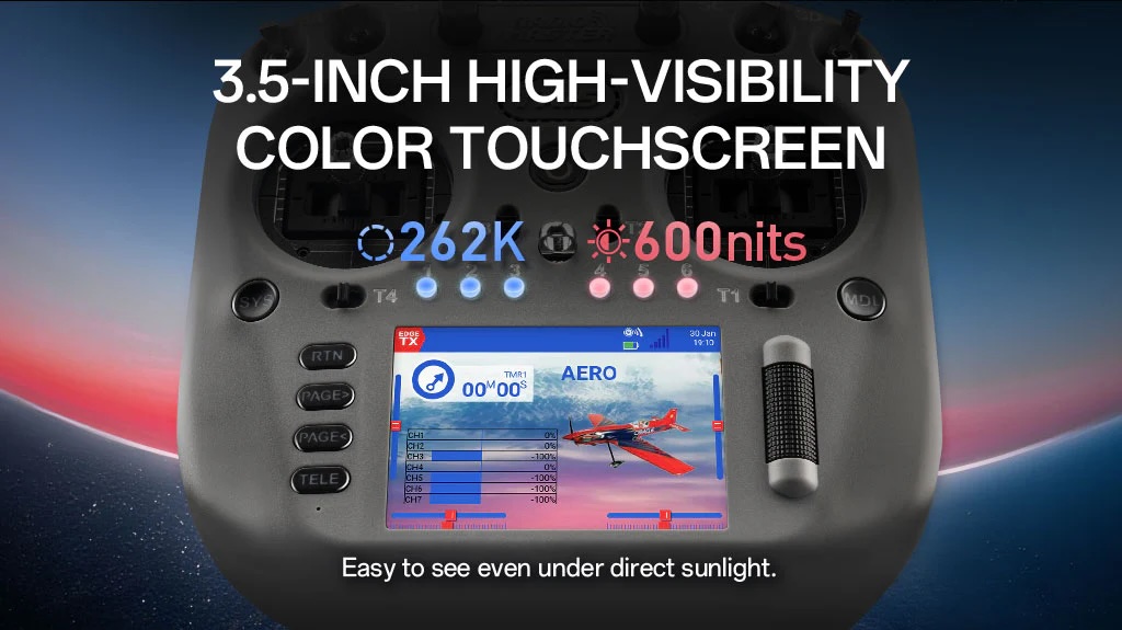 Radiomaster TX15 ELRS 2.4/900MHz รีโมทวิทยุ FPV Drone จอสัมผัส 3.5” Hall Sensor Gimbal วิทยุบังคับ
