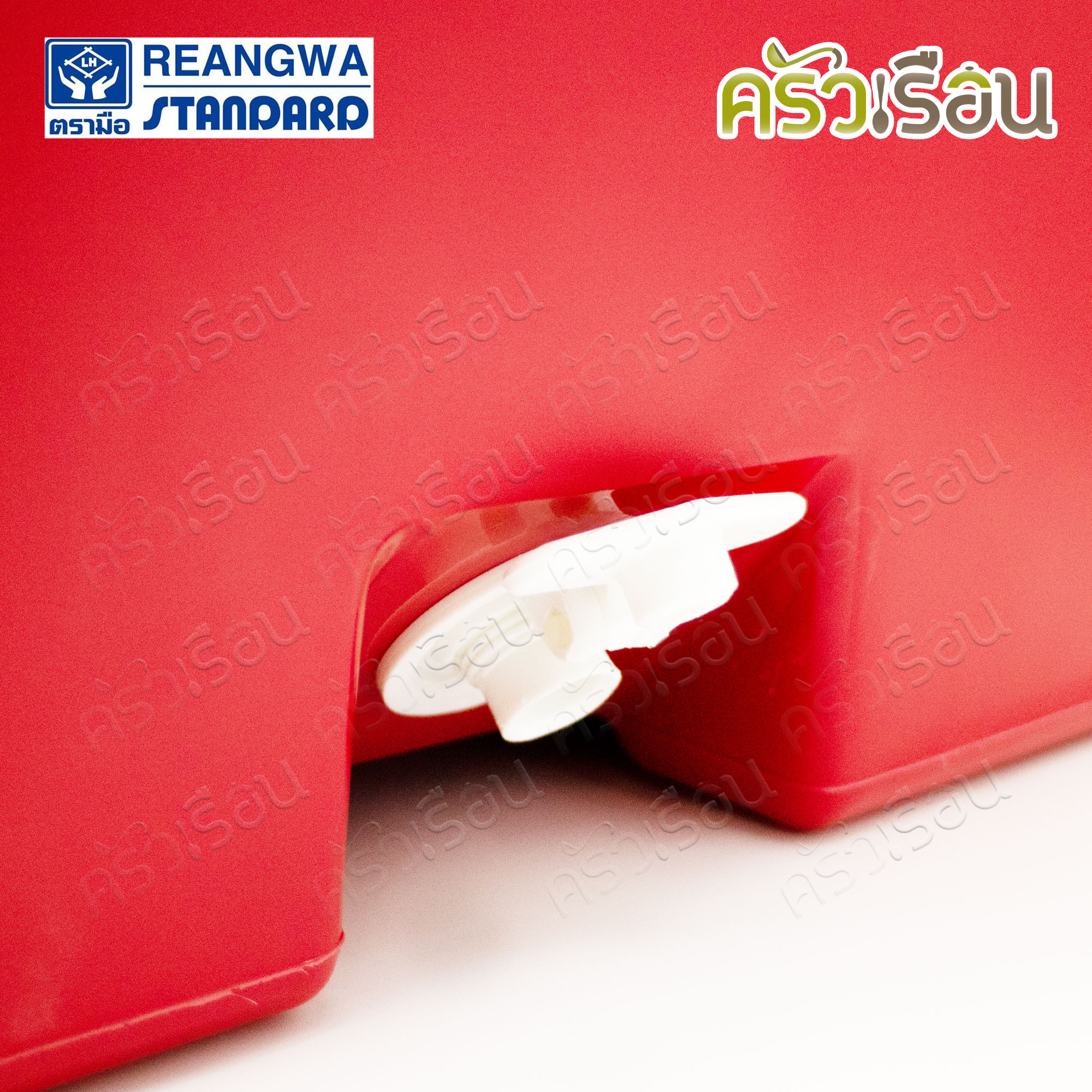 Reangwa Standard กระติก เหลี่ยม สีแดง 32 ลิตร 32.5 x 51.5 x 36.5 ซม. RW3004 ถังแช่ กระติกน้ำแข็ง Hot and Cold Insulated Cooler Snow Bank