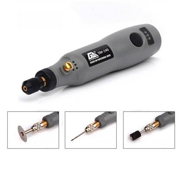Mini Grinder Set เครื่องขัด เจาะ ตัด สำหรับงานโมเดลมืออาชีพ แบบไร้สาย CSA0040 (Tool)
