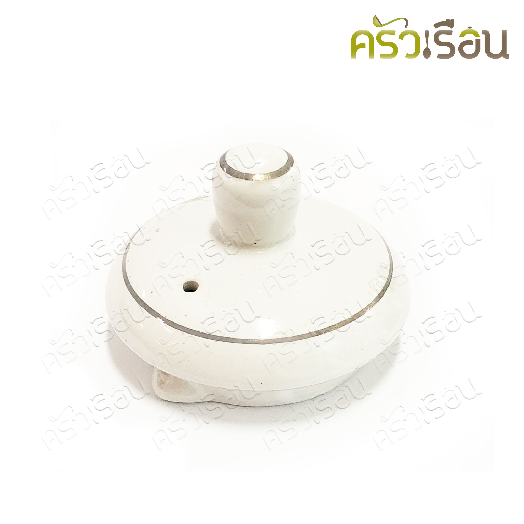 กระเบื้อง กาน้ำชา กระเบื้อง หูข้าง สีขาว คละลาย