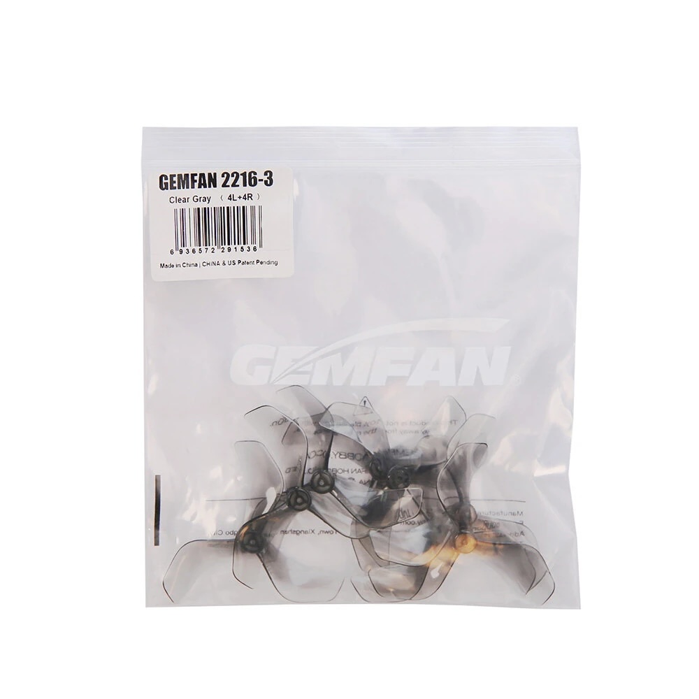 2-G12 Gemfan 8ใบ Gemfan 2216 3-Blade Pavo20 Pro แกน 1.5mm ใบพัด fpv racing drone ใบจิ๋ว Tiny whoop โดรนซิ่ง RC