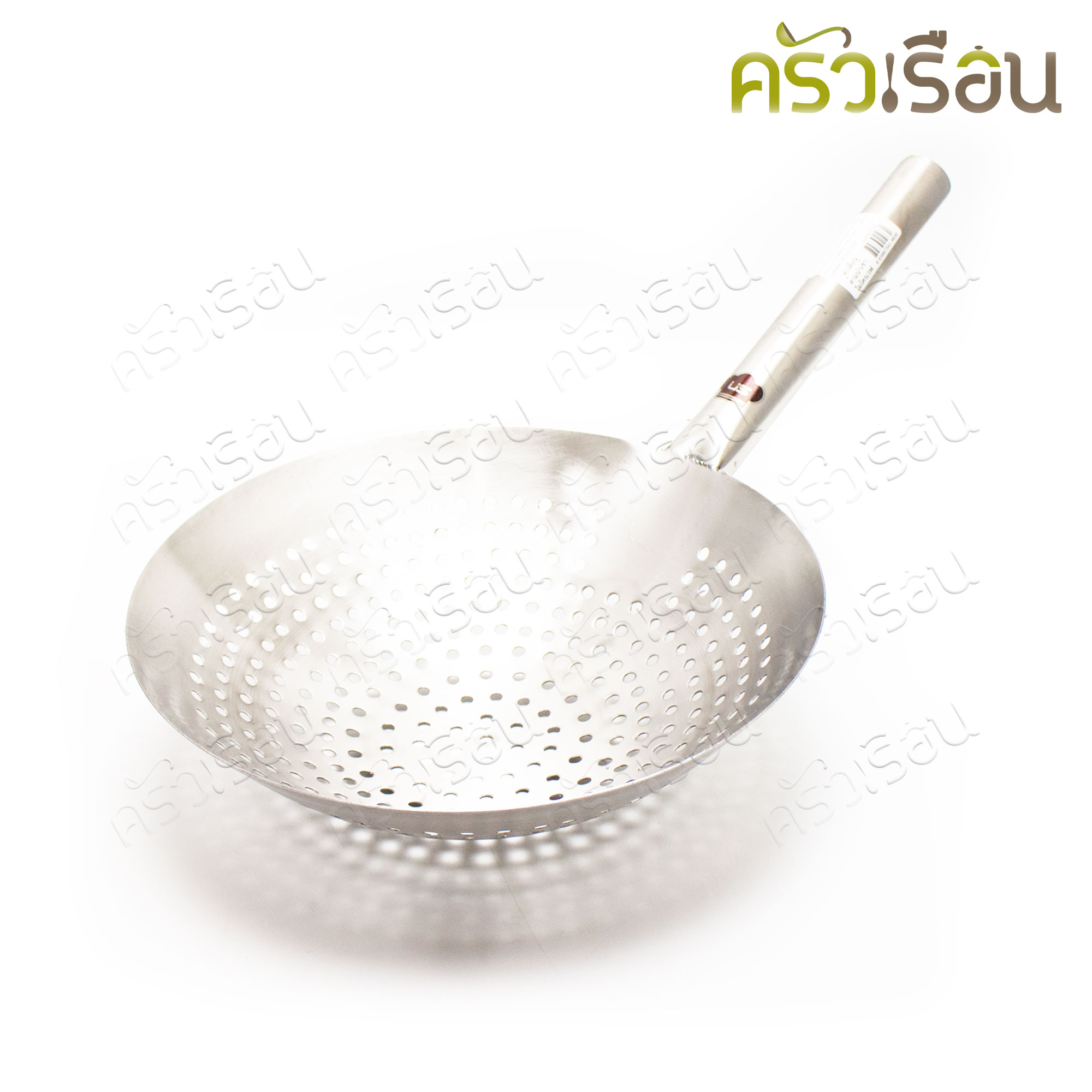 US กระชอนตักของทอด สเตนเลส 12 นิ้ว ด้ามสเตนเลส MANQ-12