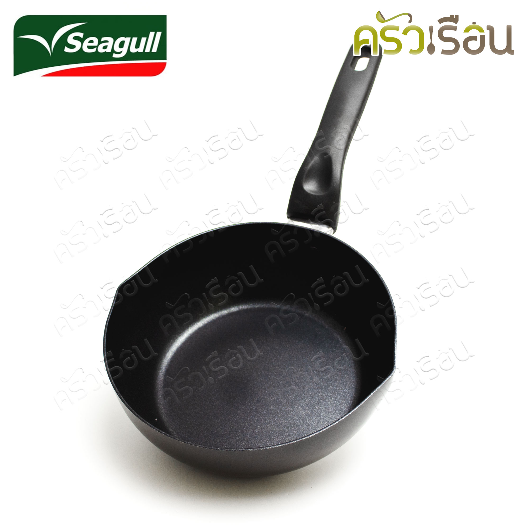 Seagull กระทะ ทรงลึก มาราธอน Marathon 20 ซม. (21.2 x 7 ซม.) 100356620 กระทะเทฟล่อน กระทะนอนสติ๊ก กระทะซีกัล