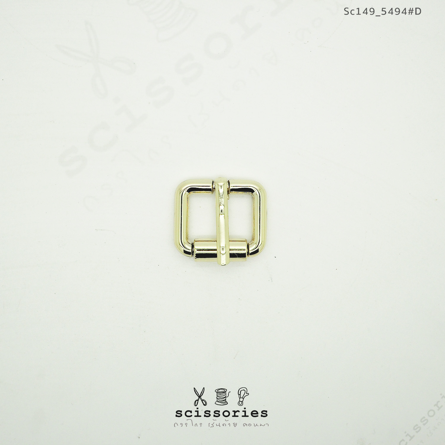 เข็มขัด ลูกกลิ้ง 1.7cm สีทอง/2ตัว