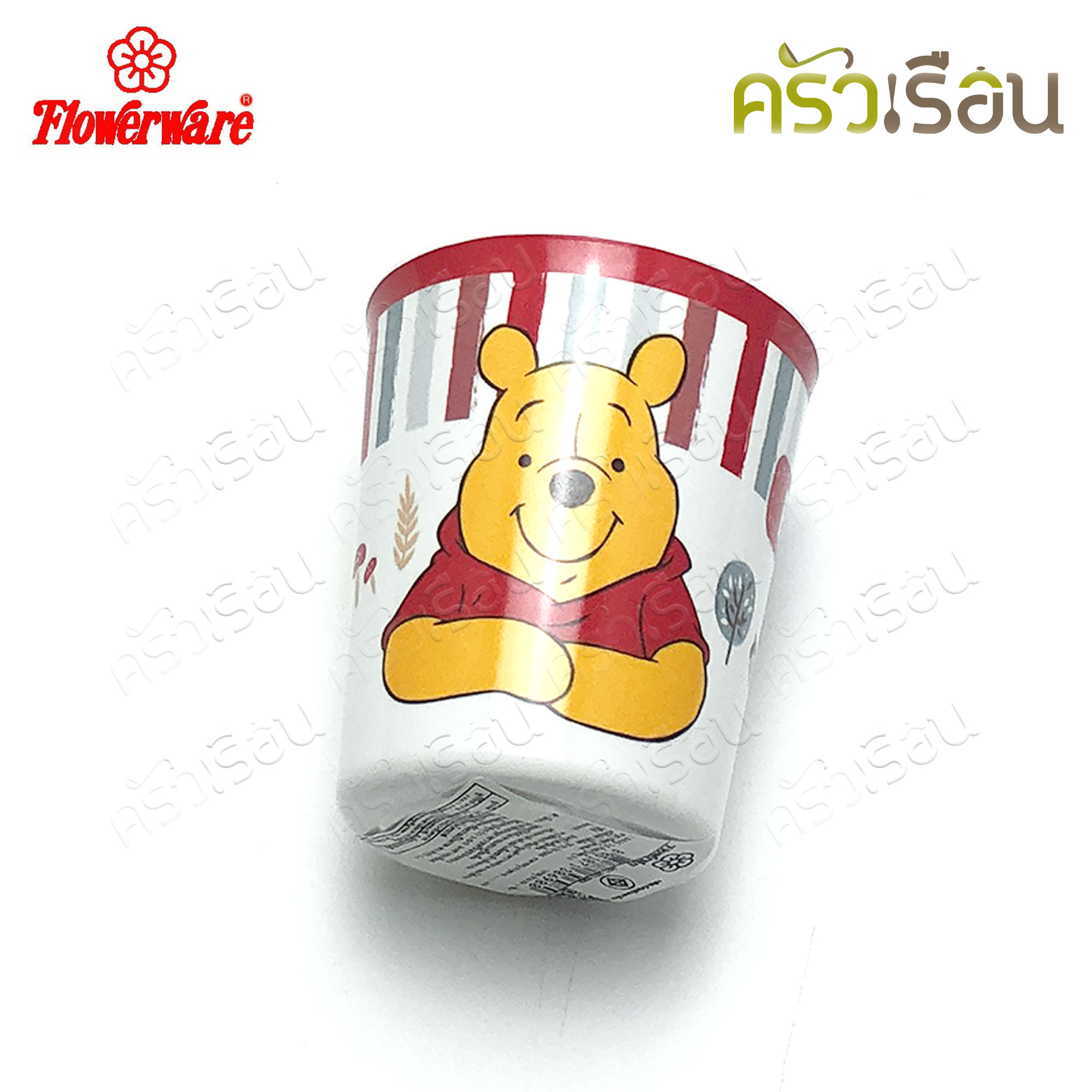 Flowerware ลายหมีพูห์ วู้ดแลนด์ Pooh Woodland [ ราคาต่อชิ้น ] ชาม หรือ ช้อนส้อม หรือ แก้วน้ำ เมลามีน