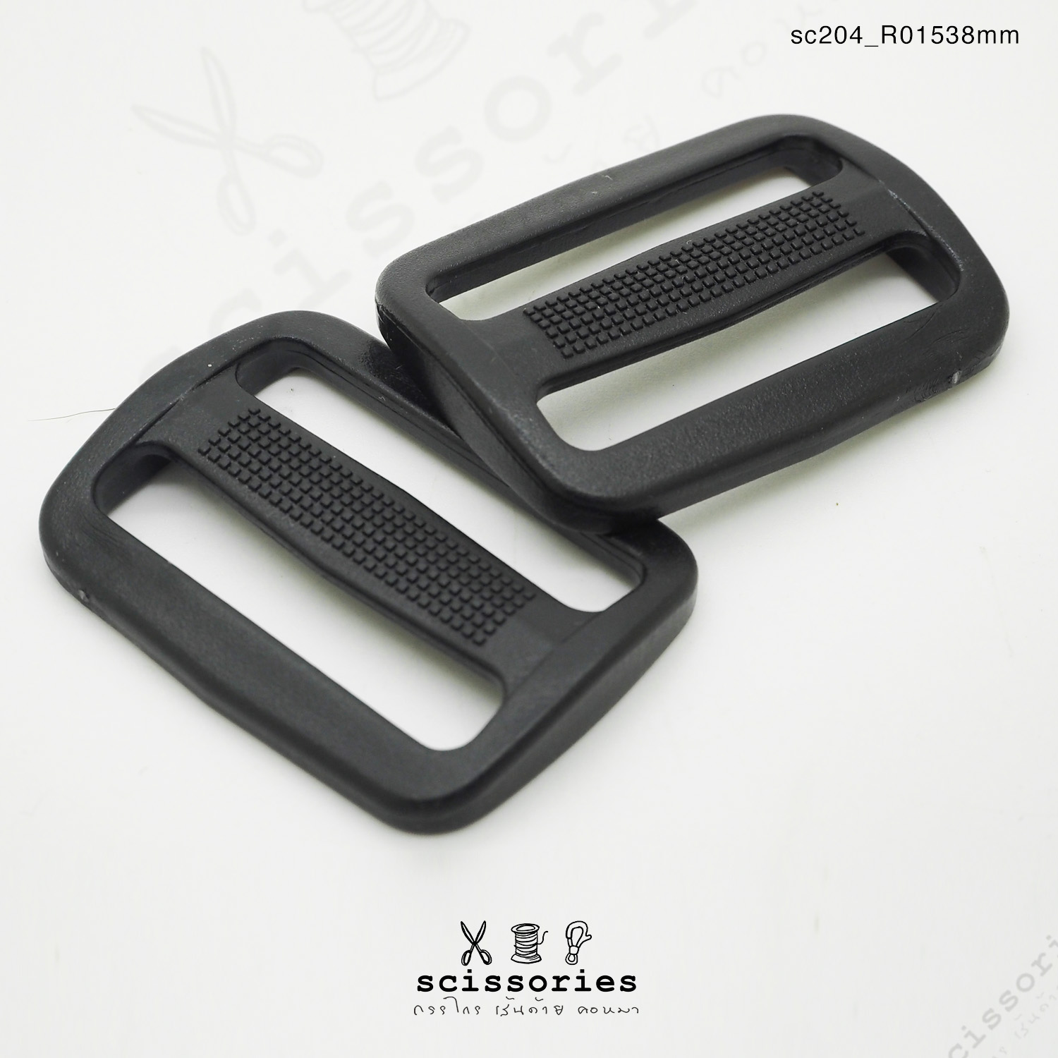 ตัวเลื่อน 38mm พลาสติกสีดำ10 ตัว