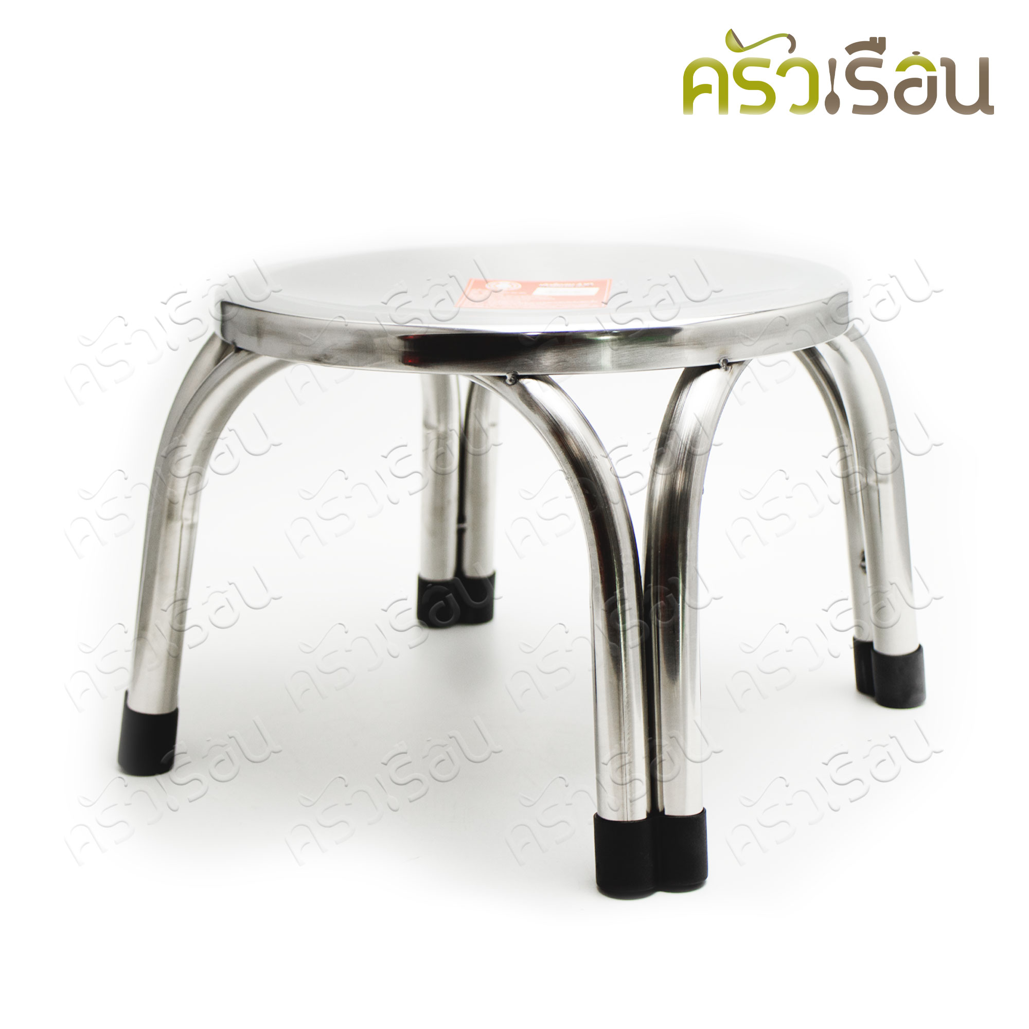 FOFO เก้าอี้ เตี้ย กลม 4 ขา สแตนเลส 201 SR222 Ø 31 x สูง 22 ซม.