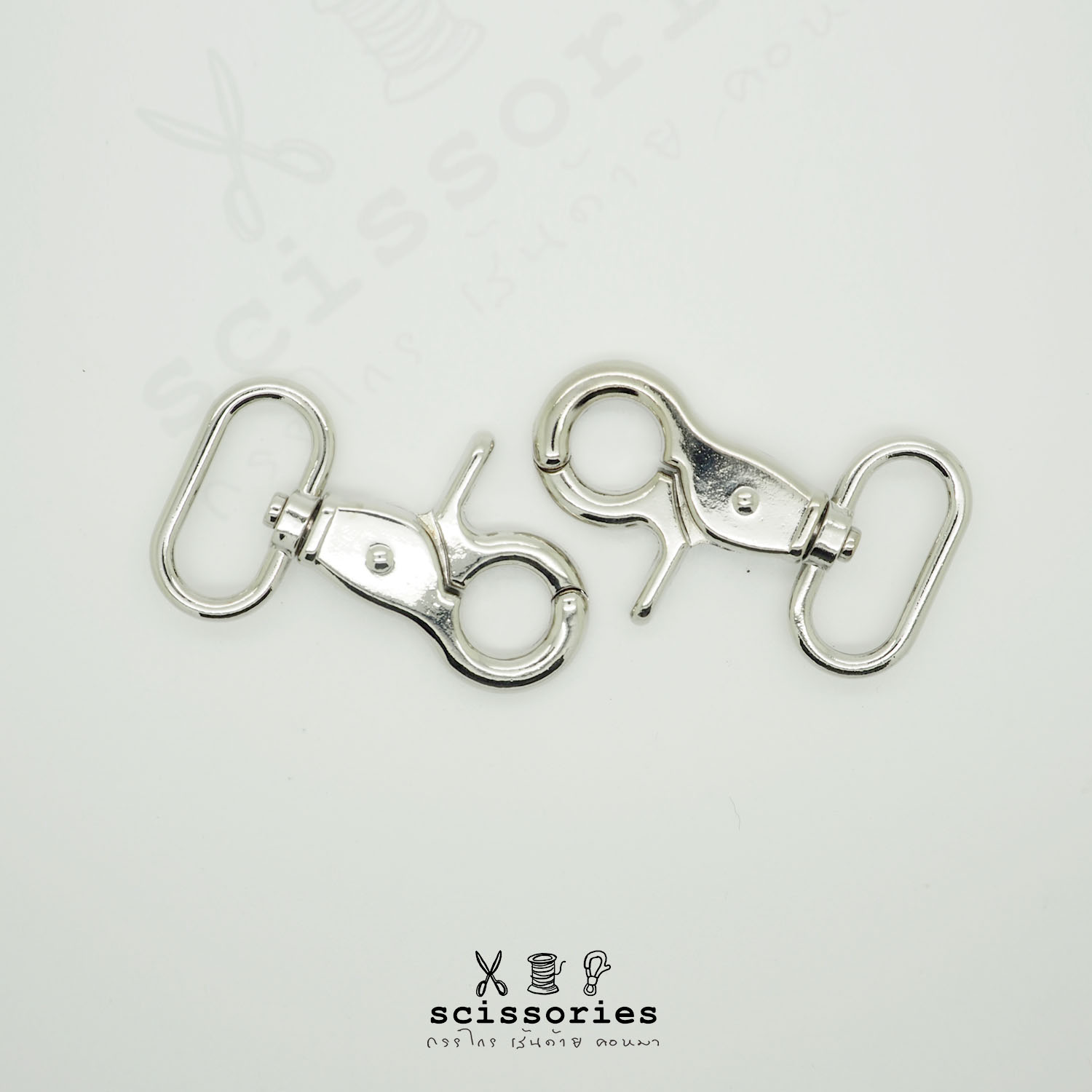 คอหมา 1 in สีเงิน/2 ตัว