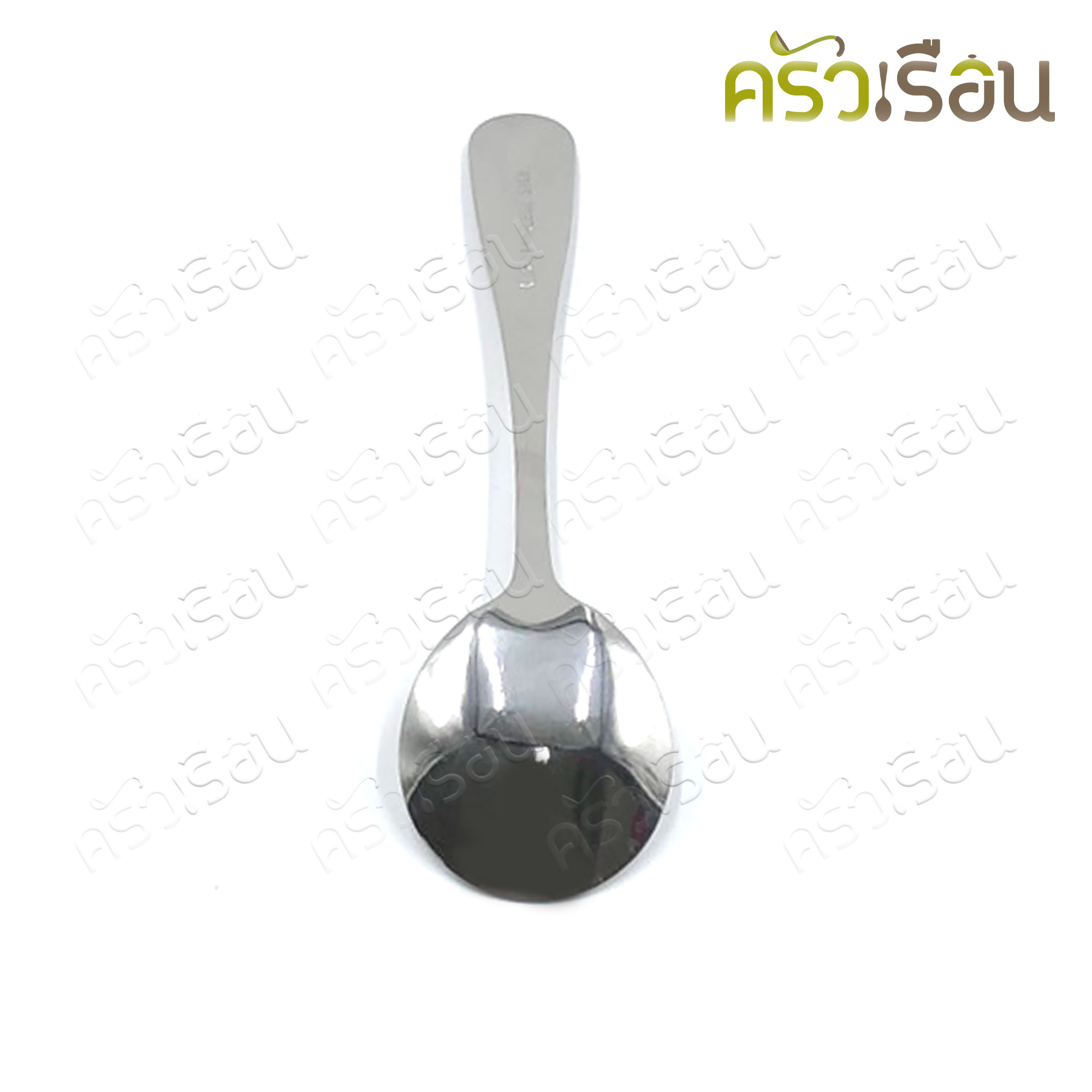 Double Apples ช้อนซุปกลม สเตนเลส #857 ขนาด 17.4 x 4.8 ซม.