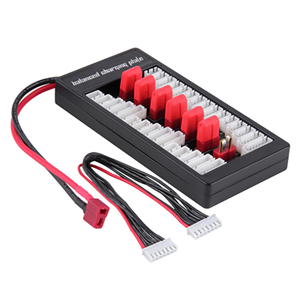 IMAX B6ac LiPo Parallel Battery Balance Charger Board บอร์ดขยายช่องชาร์จแบต 2S-6S XT60 T-Plug Plate 6 Poart