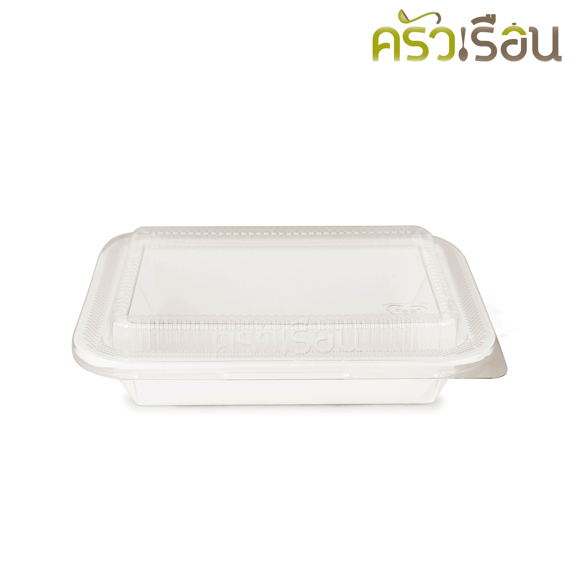 FEST กล่องอาหาร เฟสท์ พร้อมฝาพลาสติกใส 650 มล. 50 ชุด HB001 กล่องข้าว ใช้แล้วทิ้ง