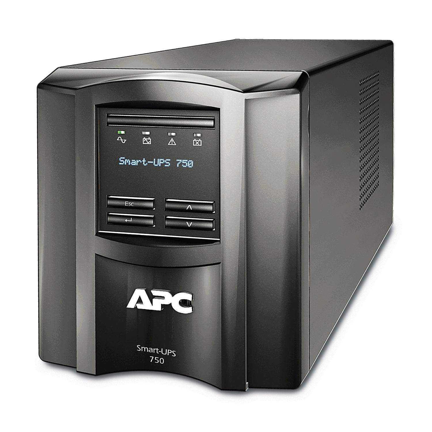 APC Smart-UPS, Line Interactive, 750VA, Tower, 230V, 6x IEC C13 outlets, SmartConnect Port+SmartSlot, AVR, LCD SMT750IC