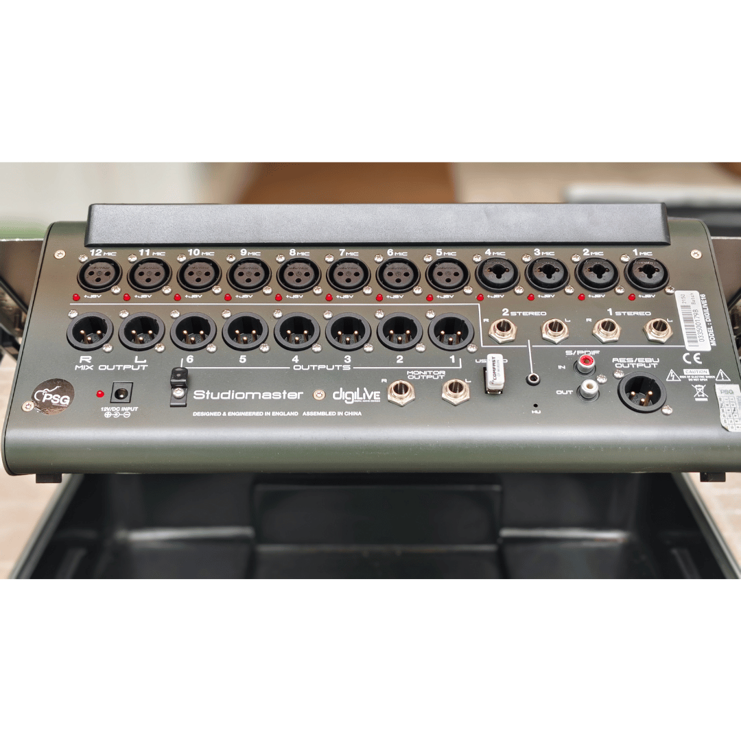 เช่า Studiomaster digiLiVE 16 ดิจิตอลมิกเซอร์ 16 อินพุต 12 ช่องไมค์ 6 Aux