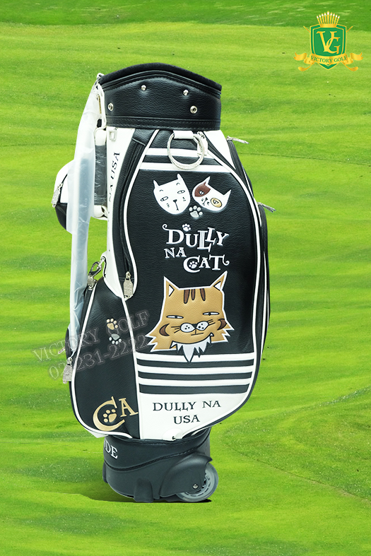 (Genuine) Golf Bag DULLY NA CAT USA (Black) เล็กกระทัดรัด น้ำหนักเบา มีล้อลาก