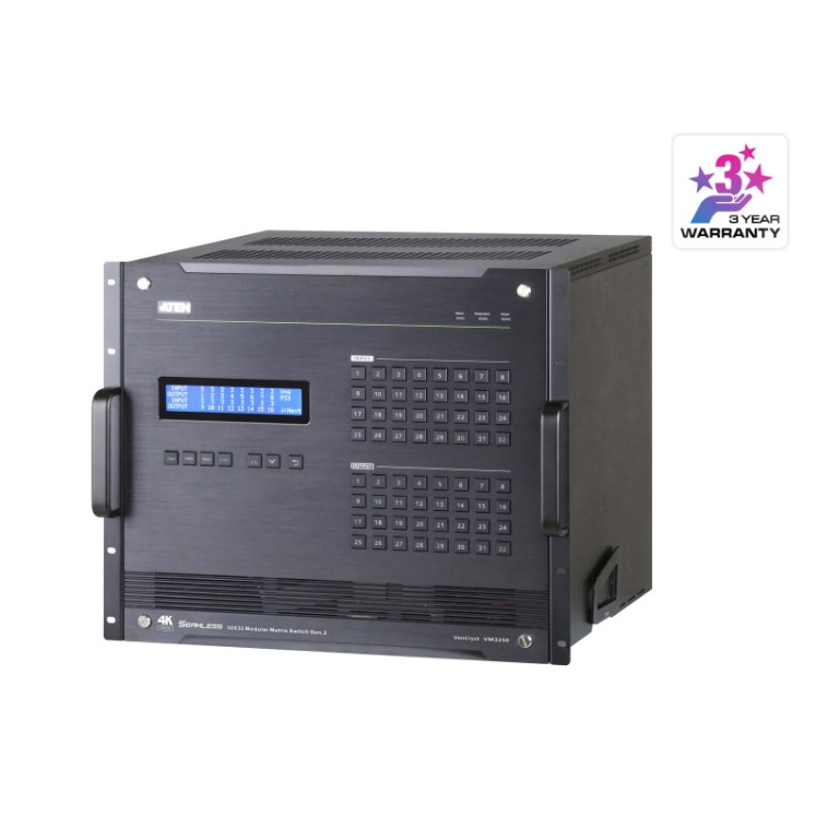 32 X 32 MODULAR VIDEO WALL & MATRIX SWITCH GEN2
