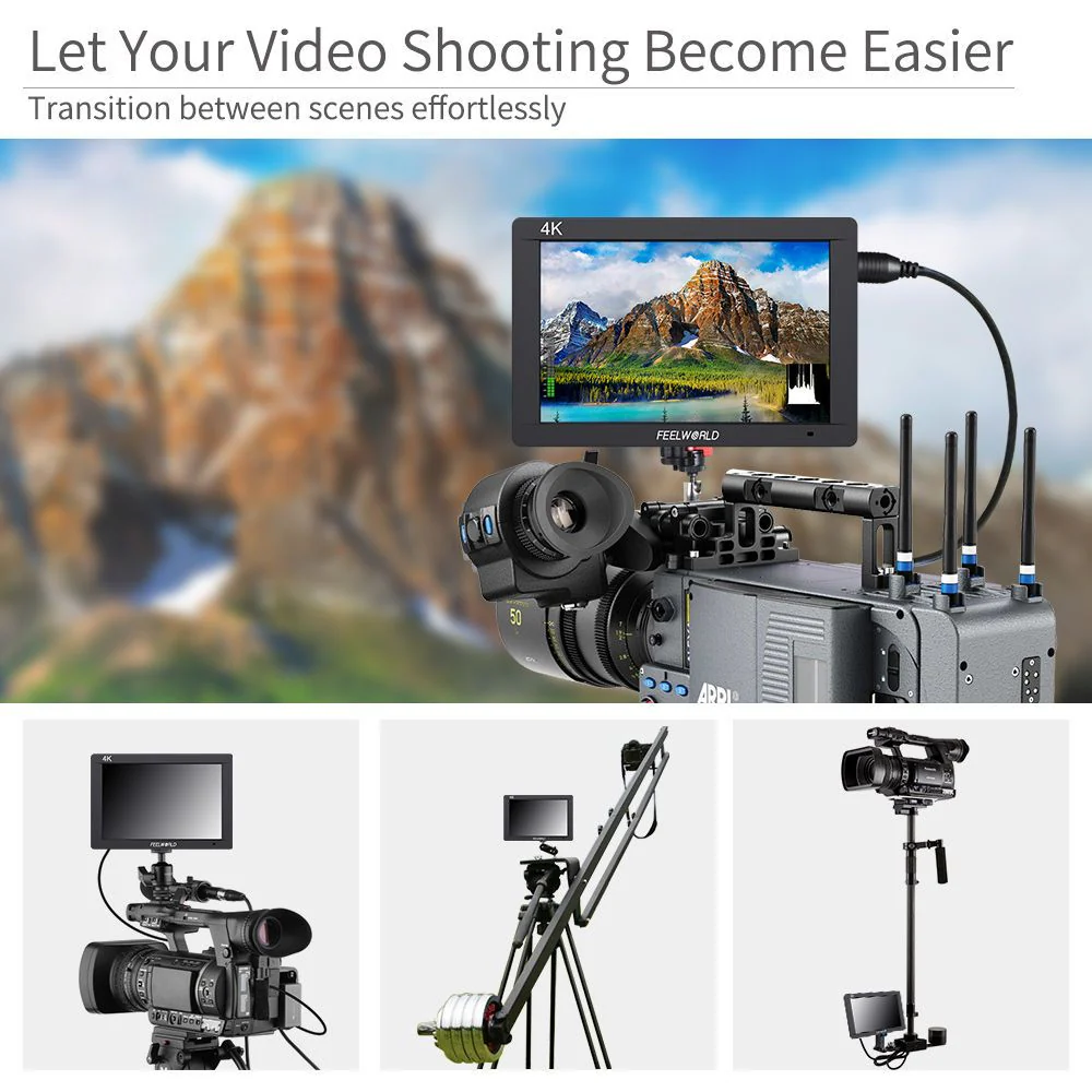 FEELWORLD FW703: จอภาพ 7 นิ้ว IPS Full HD พร้อม 3G-SDI และ 4K HDMI Video Assist