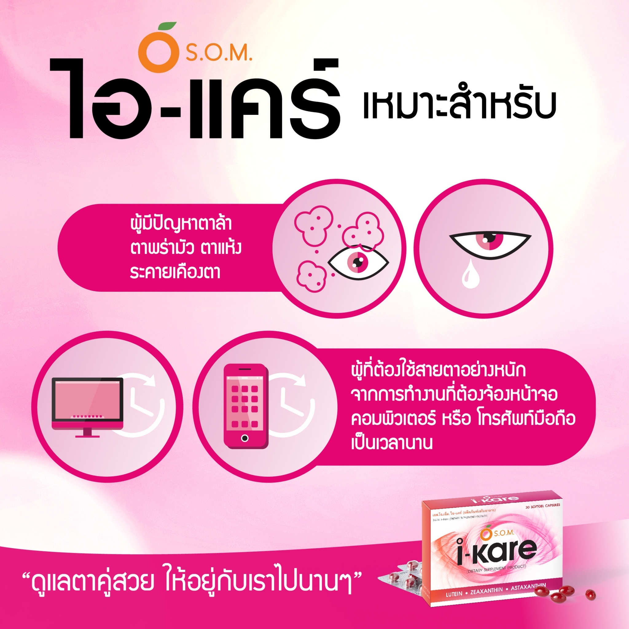 S.O.M. I-KARE บำรุงสายตา