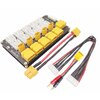 Parallel Board XT60 XT30 RC Lipo Battery Charging 2 in 1 Charging Plate Plug Supports 5 Packs for 2S-6S Lipo Battery