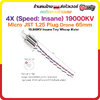 4X (Speed: Insane) Motor Brush 19000KV Micro JST 1.25 Plug with Rubber Rings มอเตอร์ สายจิ๋ว ลำ 65mm Motor